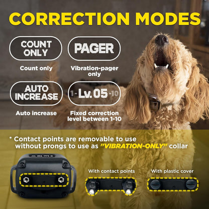 Close up of Dogtra Smart Nobark sensor technology