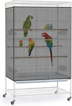 Comparison of bird cage with and without Bissap seed catcher