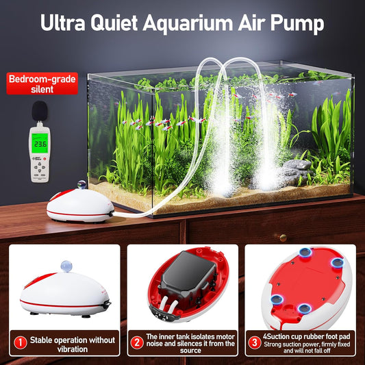 Side profile of Aquasmith 1w silent fish tank pump