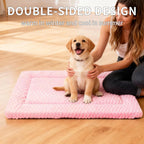 Sunshe all weather pet bed mat pink texture close up showing fabric