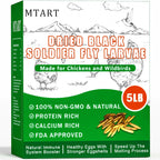 MTART 10LB Dried Black Soldier Fly Larvae Treat for Chicken, 100% Natural Non-GMO More Calcium Than Dried Mealworms High Protein Chicken Feed for Birds, Ducks, Layer Hens - Image 9