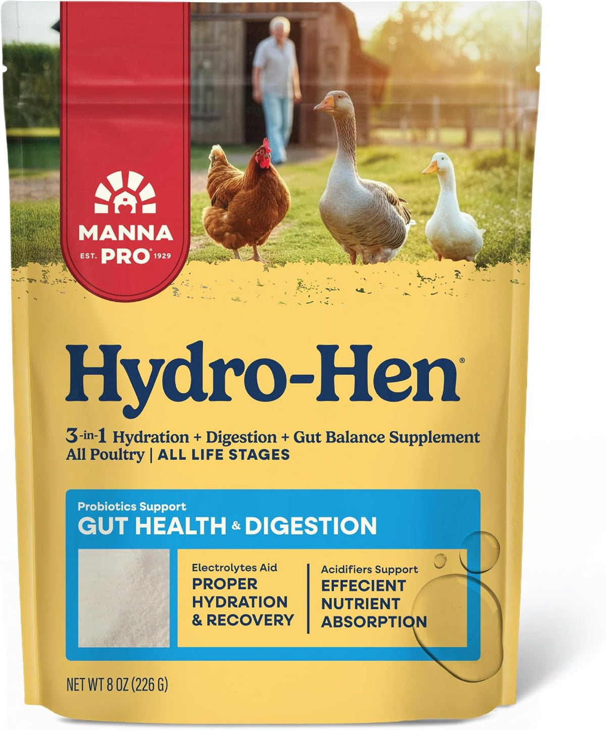 Manna Pro Hydro-Hen Poultry Supplement, Digestive & Probiotic, 20 oz - Image 13