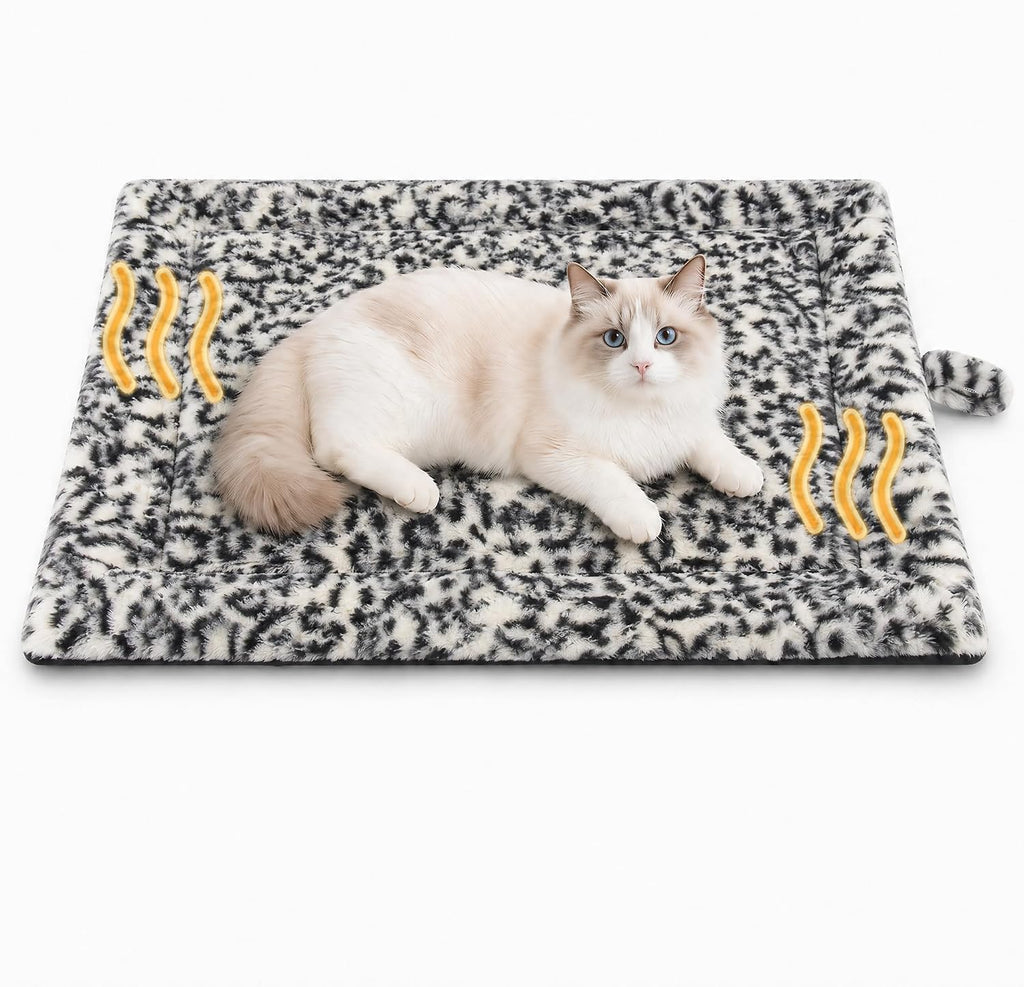 Self Warming Cat Pad for Cats and Small Dogs, Non Electric Thermal Pet Mat, Washable Soft Sleeping Mat with Non Slip Backing, Indoor & Sheltered Outdoor Use, 22 x 18 in, Brown/Black - Image 10