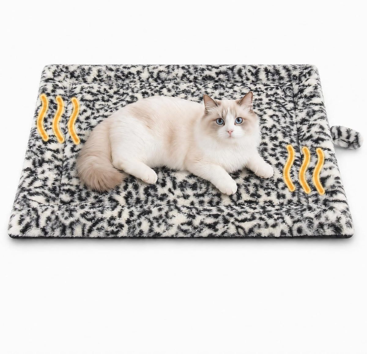 Self Warming Cat Pad for Cats and Small Dogs, Non Electric Thermal Pet Mat, Washable Soft Sleeping Mat with Non Slip Backing, Indoor & Sheltered Outdoor Use, 22 x 18 in, Brown/Black - Image 10