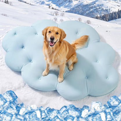 Tivray machine washable pet mat blue and grey