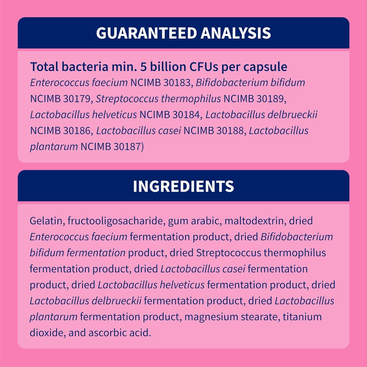 Side view of Nutramax Proviable probiotic supplement
