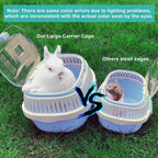 Hamster Carrier Guinea Pig Carrier 13 X 11 X 8 In Portable Hamster Travel Cage with Ventilation Holes Outdoor Small Animal Carrier for Rat Gerbils Rabbit Hedgehog Squirrel Mouse Sugar Glider - Image 6