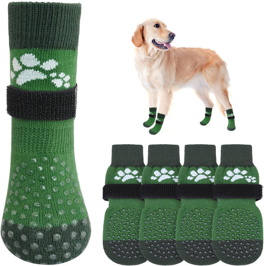 Scenereal anti slip dog socks front view