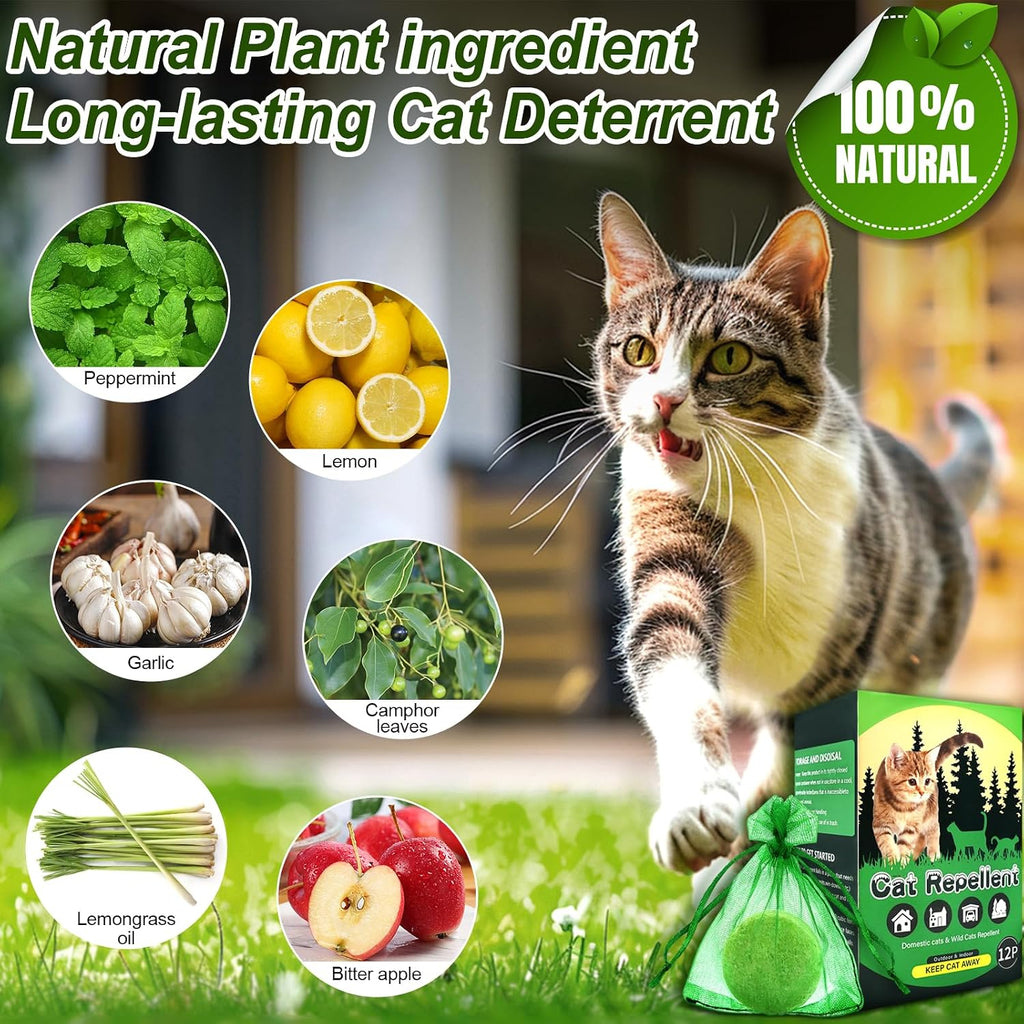 Mgkenk cat repellent balls in mesh bags for garden use