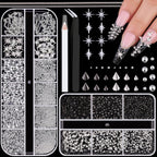 Belleboost 3D mini punk nail studs kit front view packaging