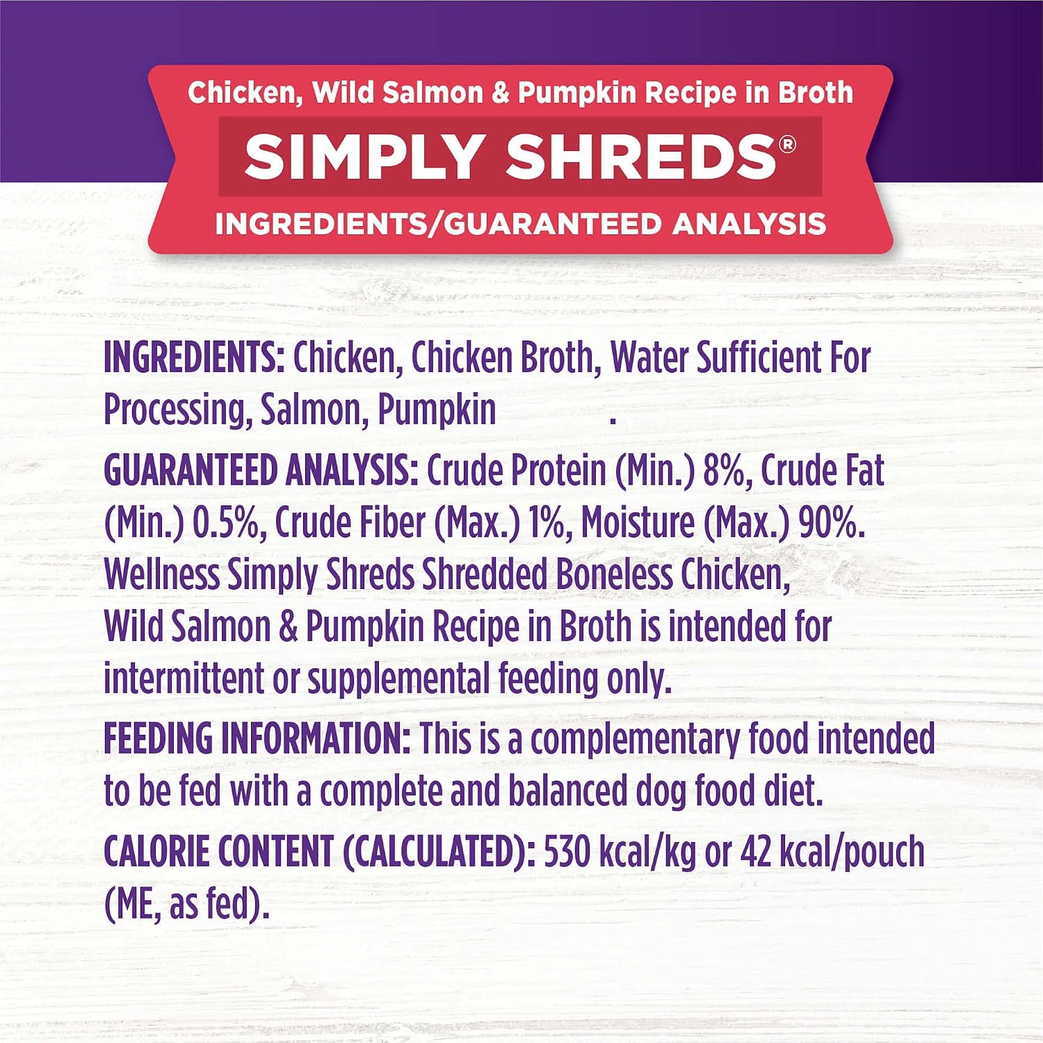 Serving suggestion for Wellness dog food mixer