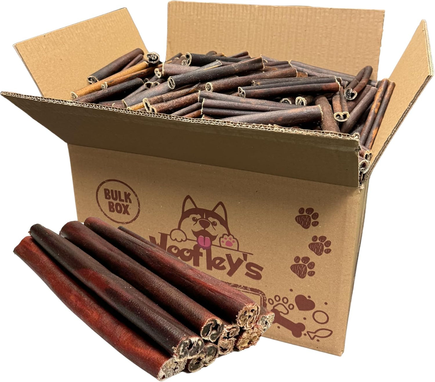 Woofley's 6 Inch Collagen Sticks for Dogs (16 Count) Bully Stick Rawhide Alternative Dog Chews No Hide Bones for Medium & Large Dogs - Image 9
