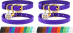 BRONZEDOG Leather Cat Collar with Removable Bells Non Breakaway Kitten QR Tag for Girl Boy (7" - 9" for Cats, Black & Gold) - Image 13