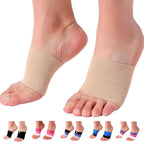 Doc Miller Arch Support Sleeves front view showing compression fabric texture
