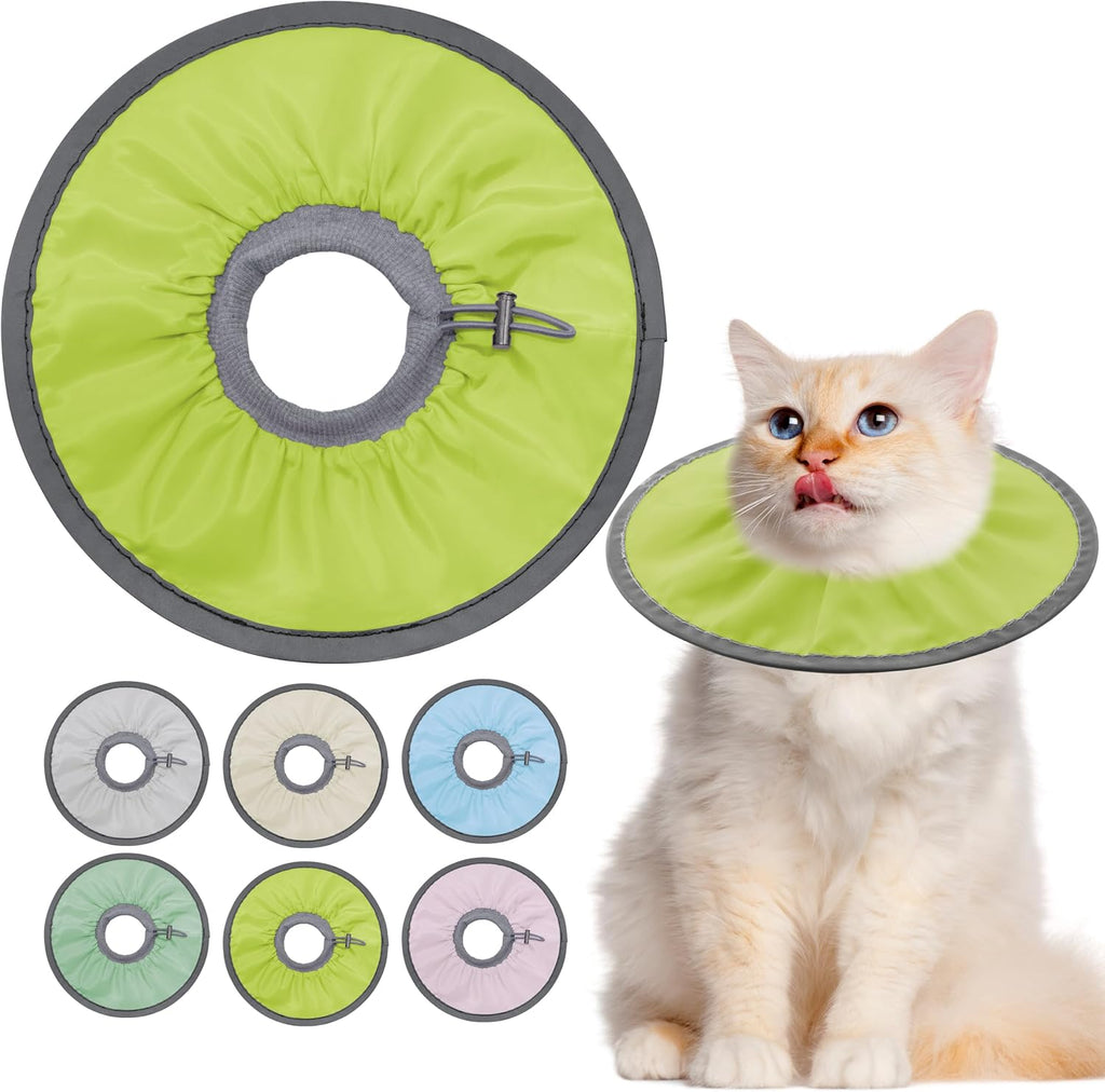 Seyezo Lightweight Cat Cone Collar Soft, Soft Comfortable Cat Recovery Collar After Surgery, Elizabethan E Collar for Cats, Cone for Cats to Stop Licking (Pale Pink, Small) - Image 9