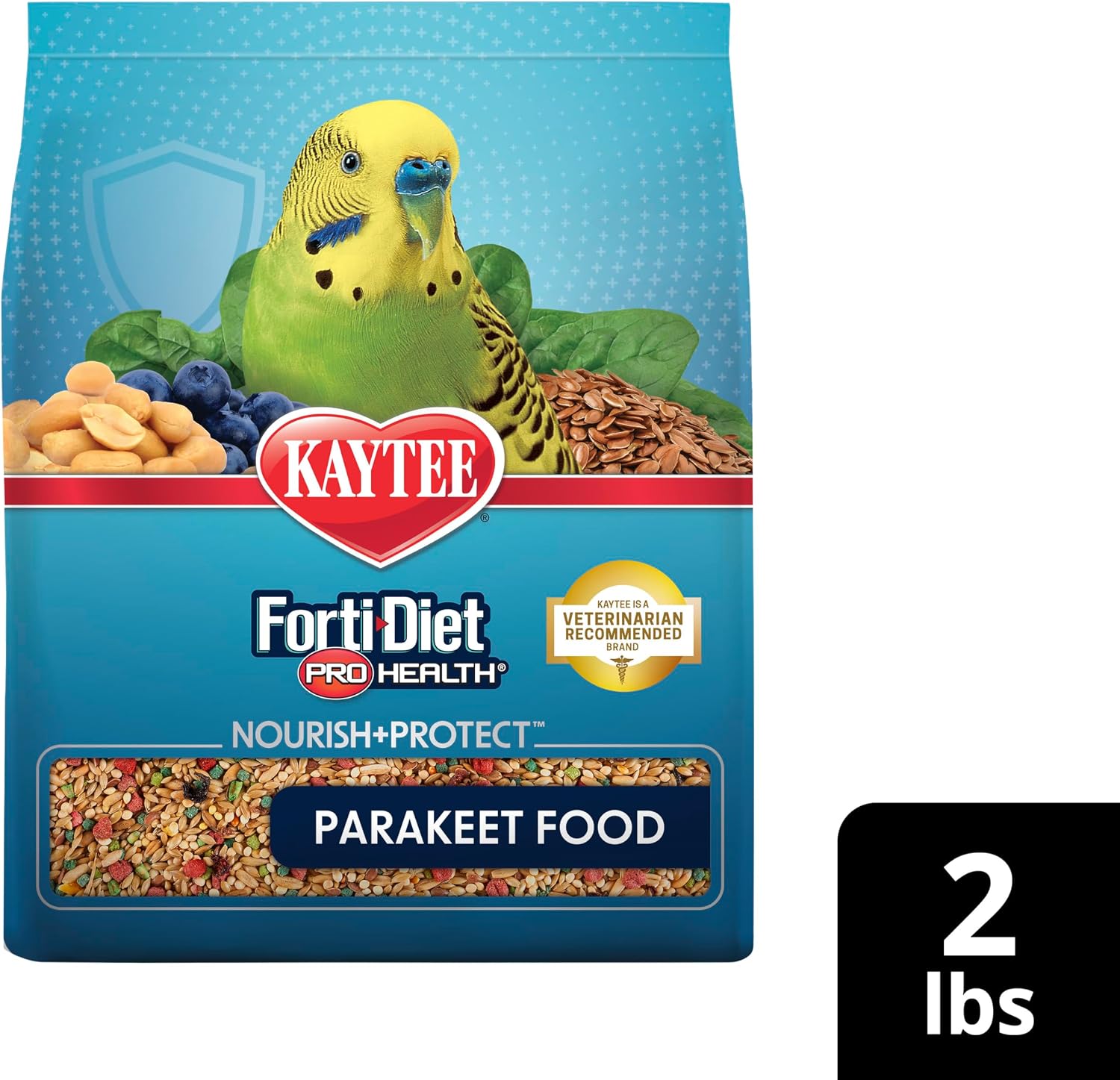 Kaytee Forti-Diet Pro Health Nourish+Protect Parakeet Food, Comprehensive Nutrition Backed by Science, Digestive Health, Immune Support, 2 pounds - Image 13