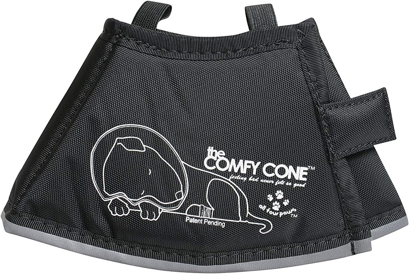 All Four Paws Comfy Cone Pet Cone for Dogs, Cats, Large, Tan - Comfortable Soft Dog Cone Collar Alternative for After Surgery, Wound Care, Spay, Neuter - Dog and Cat Recovery Elizabethan-Collar - Image 10