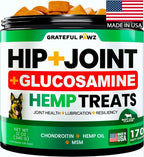 Hemp oil and green lipped mussel soft chews for aging pets