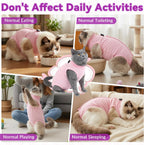 Emutol cat bodysuit showing litter box accessibility design