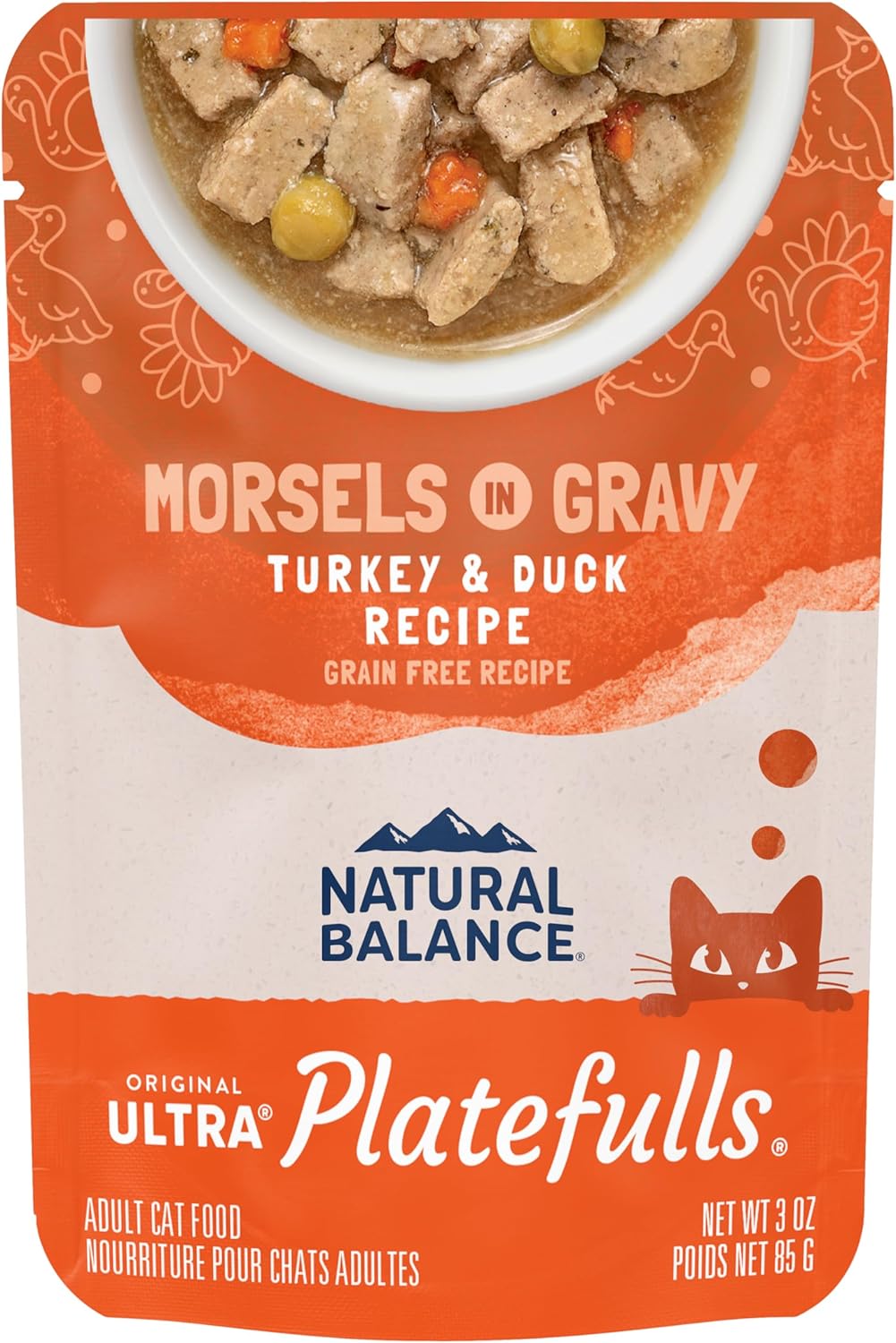 Natural Balance Original Ultra Platefulls Indoor Adult Grain Free Wet Cat Food, Chicken & Chicken Liver Recipe, 3 Ounce Pouch (Pack of 24) - Image 9