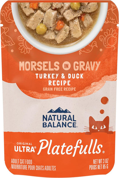 Natural Balance Original Ultra Platefulls Indoor Adult Grain Free Wet Cat Food, Chicken & Chicken Liver Recipe, 3 Ounce Pouch (Pack of 24) - Image 9