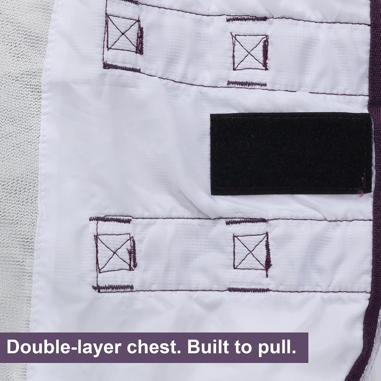 LEAFOREST white mesh horse sheet with purple trim