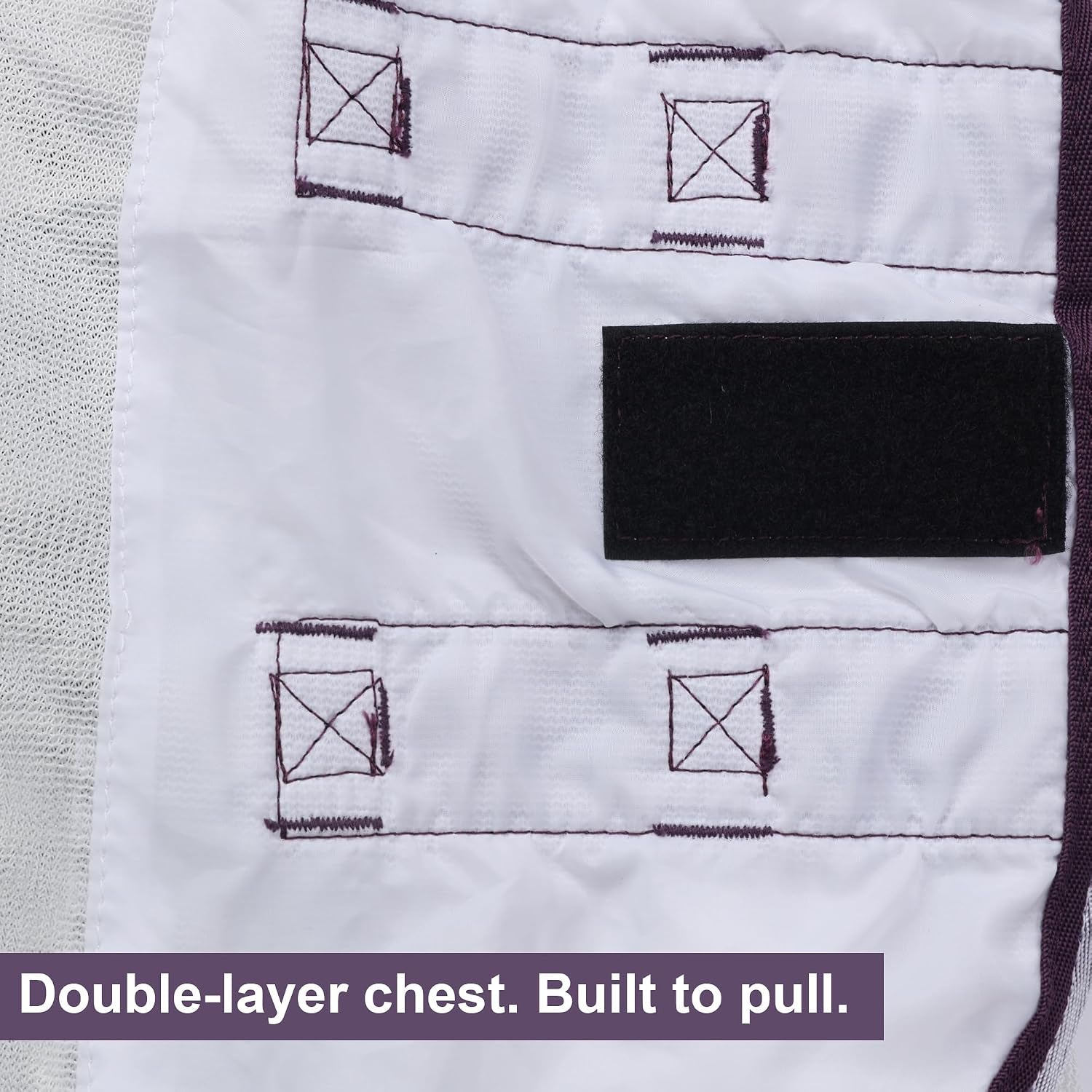 LEAFOREST white mesh horse sheet with purple trim