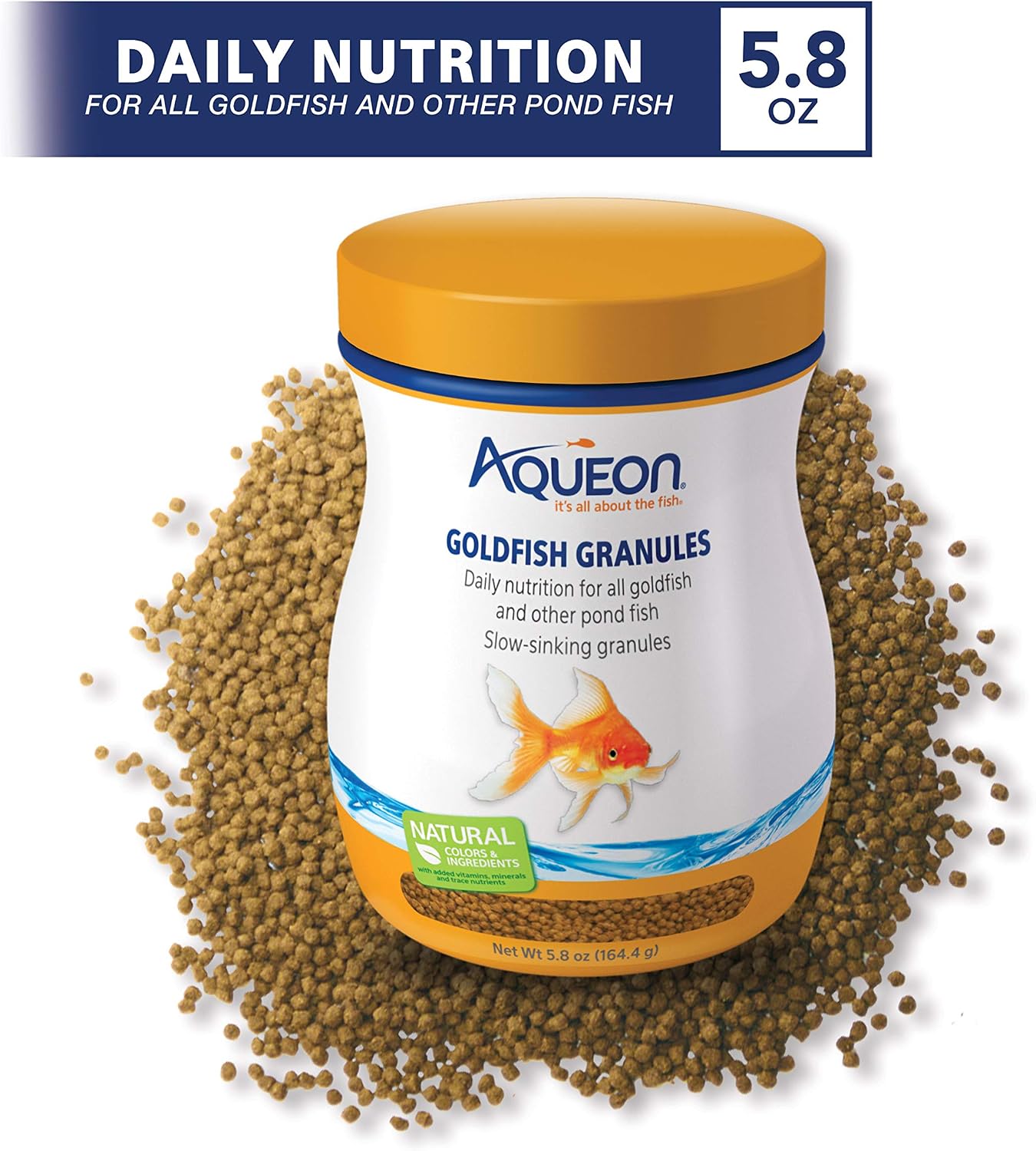 Aqueon Goldfish Granules nutritional information label