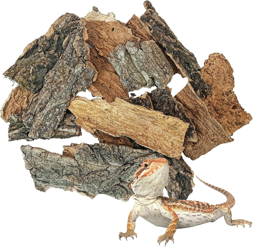 Premium box packaging of twenty four ounce reptile champagne bark substrate.