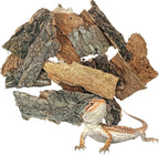 Premium box packaging of twenty four ounce reptile champagne bark substrate.
