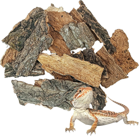 BNOSDM reptile cork bark substrate front view natural terrarium bedding