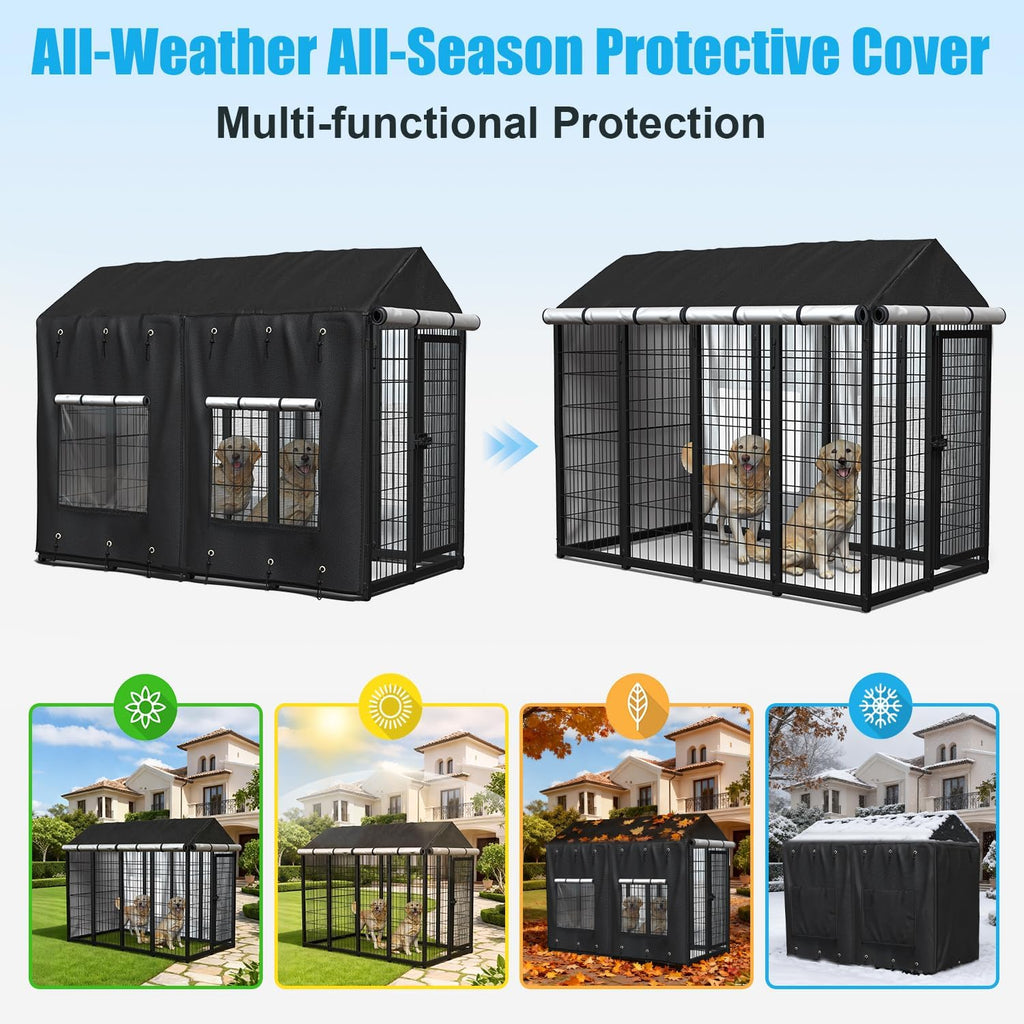Ciclvx pet crate shelter with ball headed elastic tie downs