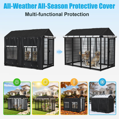 Ciclvx pet crate shelter with ball headed elastic tie downs