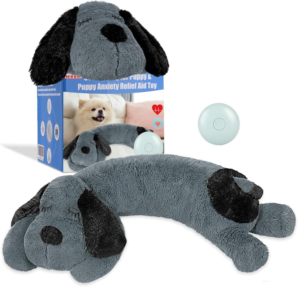 WEOK Heartbeat Puppy Toy, Comfort Cuddler Pillow, Dog Anxiety Relief Calming Aid,Heartbeat Stuffed Toy for Dogs,Puppy Heartbeat Toy Sleep Aid,Dog Heartbeat Toy for Pet - Image 9