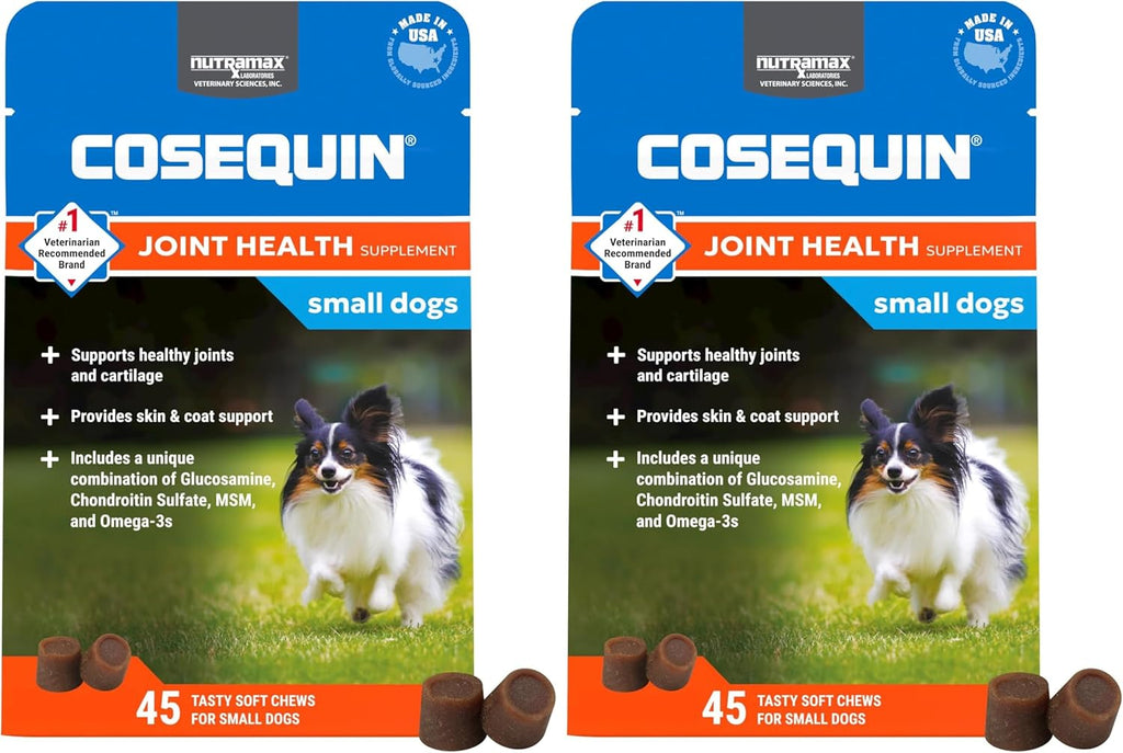 Nutramax Cosequin for Small Dogs, Joint Health Supplement, Contains Glucosamines, Chondroitin, MSM and Omega-3s, Supports Joint and Skin and Coat Health, Soft Chews, 45 Count - Image 10