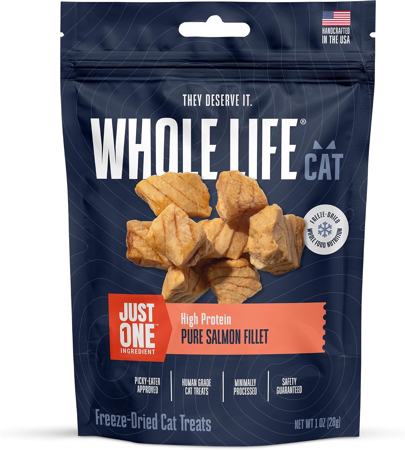 Whole Life Cat Just One Shrimp Freeze Dried Cat Treats - Human Grade High Protein Food, Healthy Training Snacks, Freeze Dried Shrimp Food Toppers, USA Made Natural Treats - .7 oz (Pack of 1) - Image 13