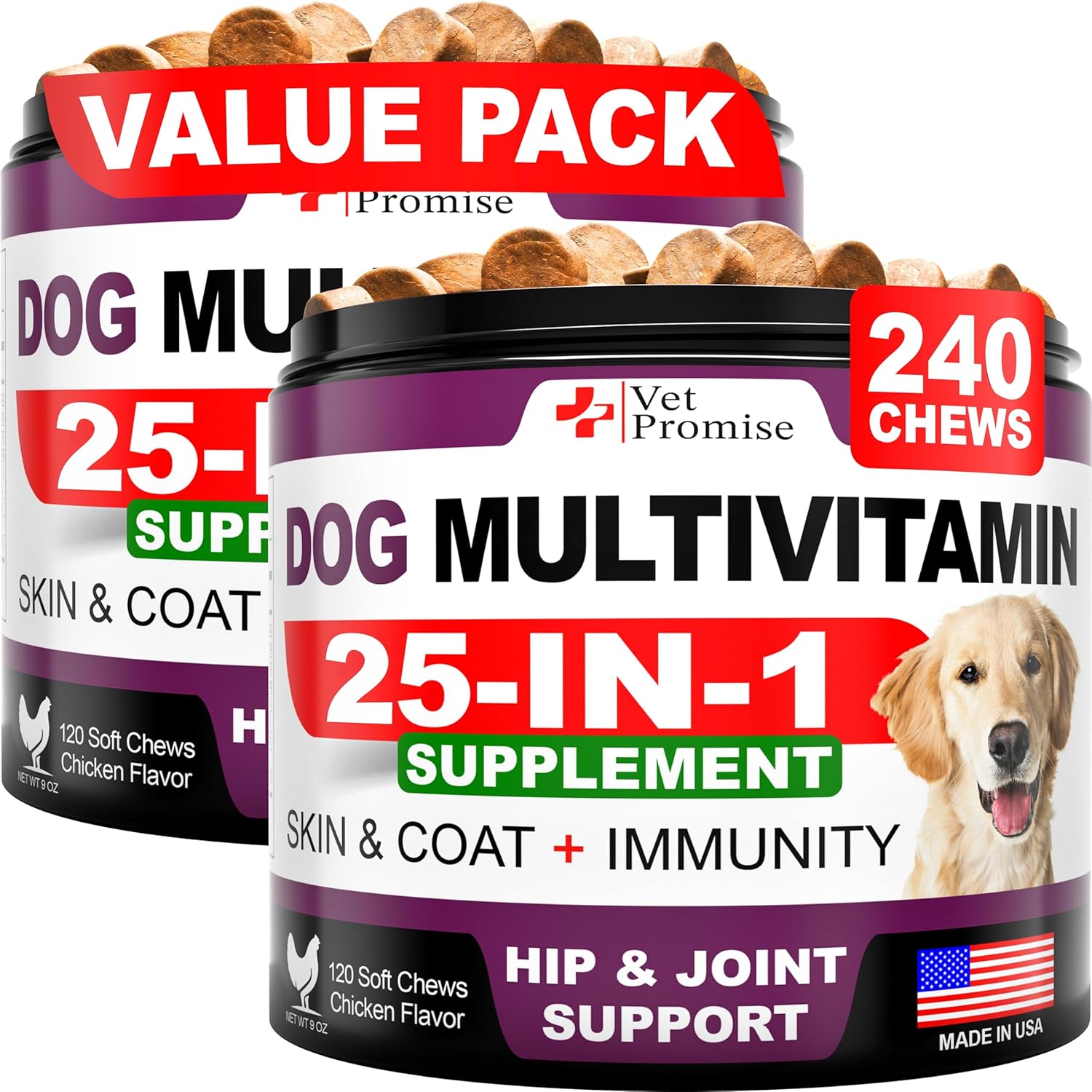 Turkey Tail Mushroom for Dogs - 170 Chews - Mushroom Supplement for Dogs - Lions Mane - Reishi - Immunity Support Multivitamin Vitamins - Joint Health - Energy - Gut - Skin - Made in USA - Image 9
