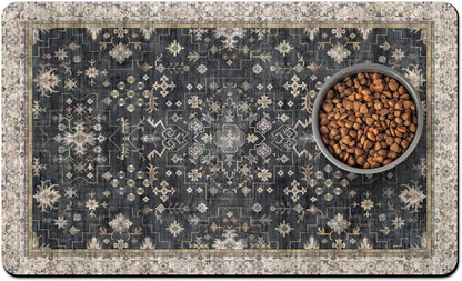 Usnfhcaw Pet Food Mat absorbent surface