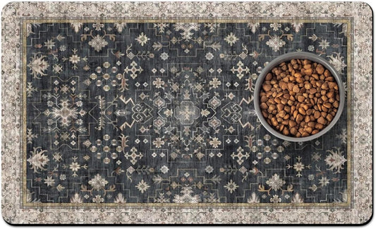 Usnfhcaw Pet Food Mat absorbent surface