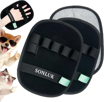 Sonluk 2 Pack Pet Hair Removal Glove front view