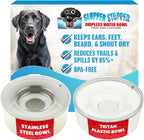 Slopper Stopper Tritan Plastic Dripless Water Bowl front view authentic pet accessory