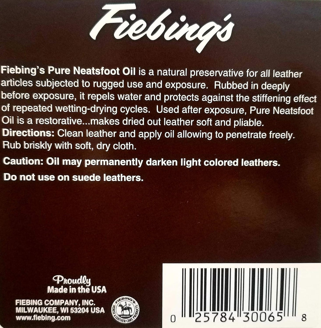 Gallon container of natural leather preservative showing product label