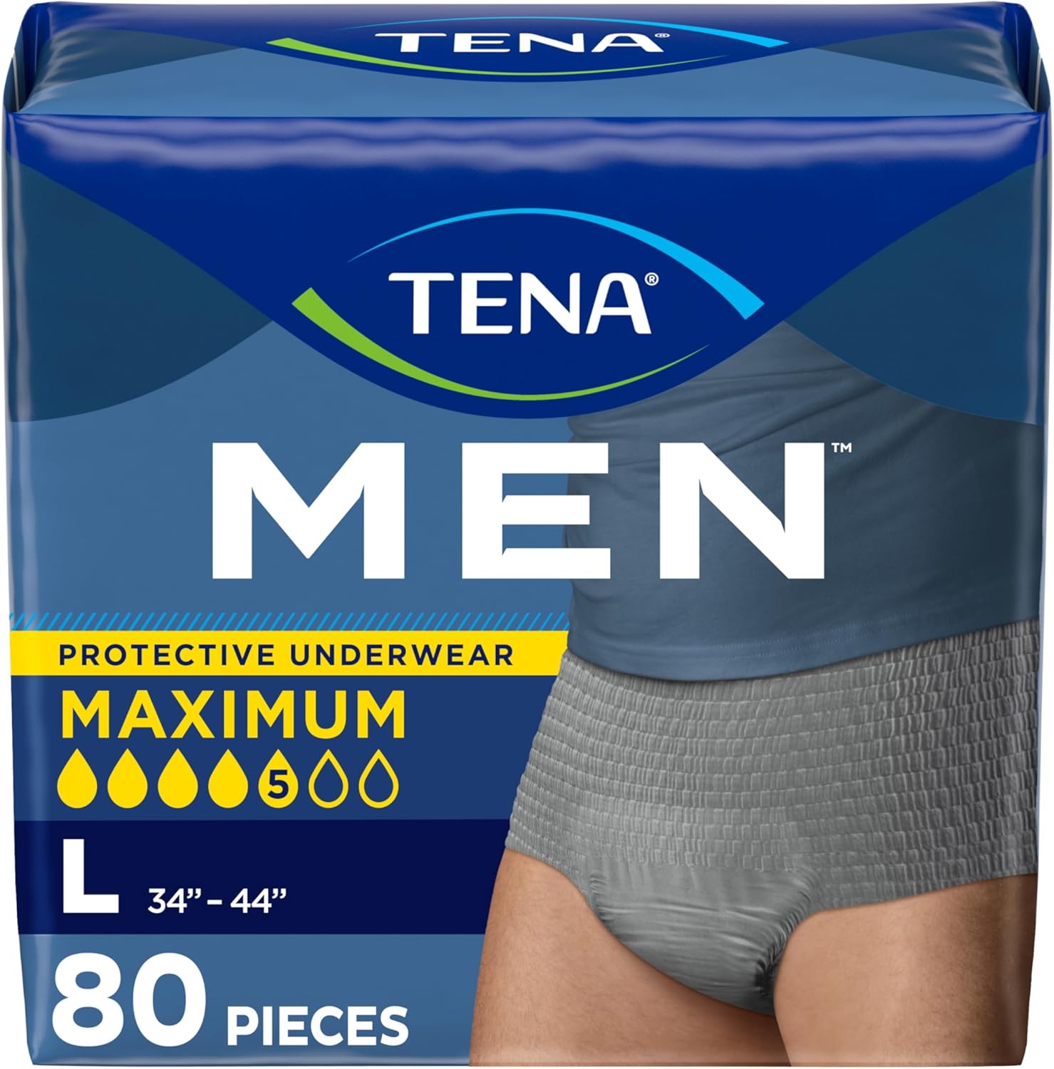 Tena Men Protective Incontinence Underwear front packaging view