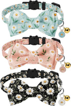 JarThenaAMCS 3 Pcs Tribal Southwest Cat Collar with Breakaway Bell Bow Tie Western Aztec Adjustable Kitten Collars for Small Pet Girl Boy Cats Small Pet Party - Image 14