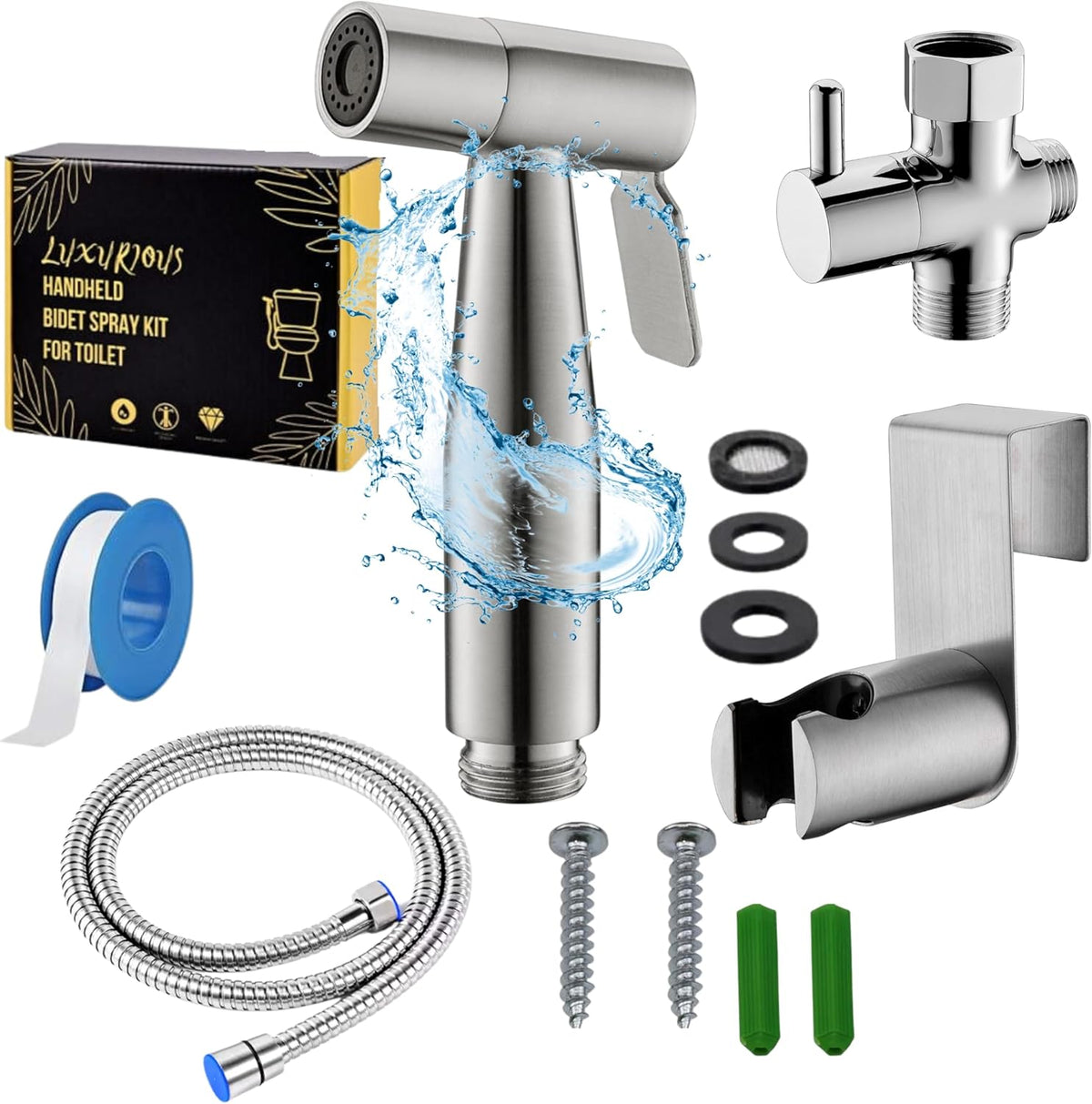 Gaslike handheld bidet sprayer front view health faucet