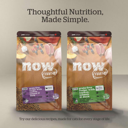 Weight management dry food for adult cats by Now Fresh.
