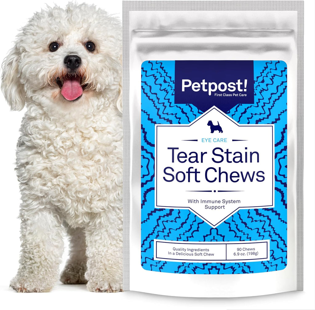 Petpost Tear Stain Remover Wipes for Dogs | 100 Count Gentle Eye Wipes with Juniper Berry & Coconut | Dog Face Wipes for Tear Stains & Eye Discharge | Soft Cotton Pads, Bleach Free - Image 15