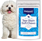 Petpost Tear Stain Remover Wipes for Dogs | 100 Count Gentle Eye Wipes with Juniper Berry & Coconut | Dog Face Wipes for Tear Stains & Eye Discharge | Soft Cotton Pads, Bleach Free - Image 15