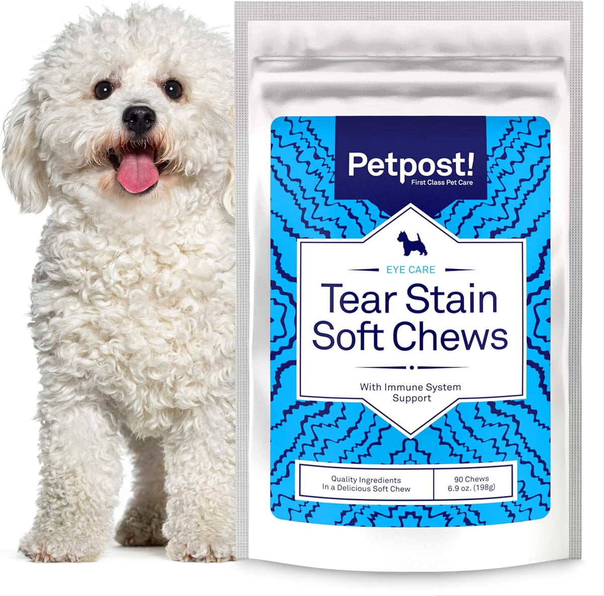 Petpost Tear Stain Remover Wipes for Dogs | 100 Count Gentle Eye Wipes with Juniper Berry & Coconut | Dog Face Wipes for Tear Stains & Eye Discharge | Soft Cotton Pads, Bleach Free - Image 15
