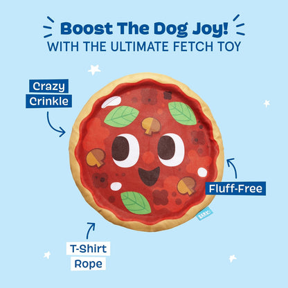 Authentic USA imported Barkbox pizza slice plush alternative for all dog breeds